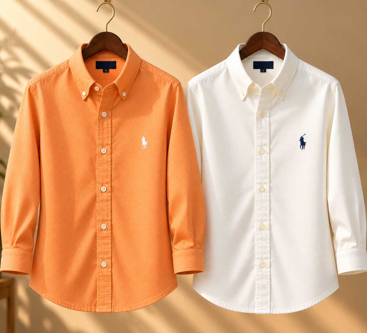 Men RL Polo Linen Cotton Shirts