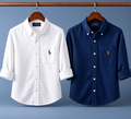 Men RL Polo Linen Cotton Shirts
