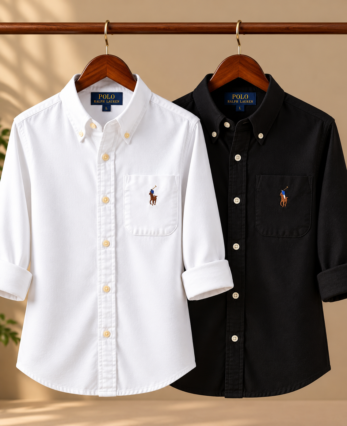 Men RL Polo Linen Cotton Shirts