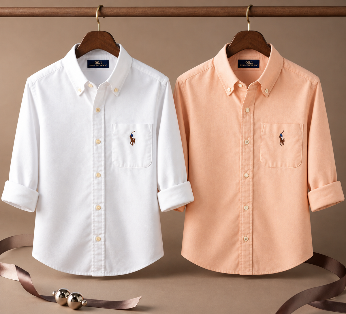 Men RL Polo Linen Cotton Shirts