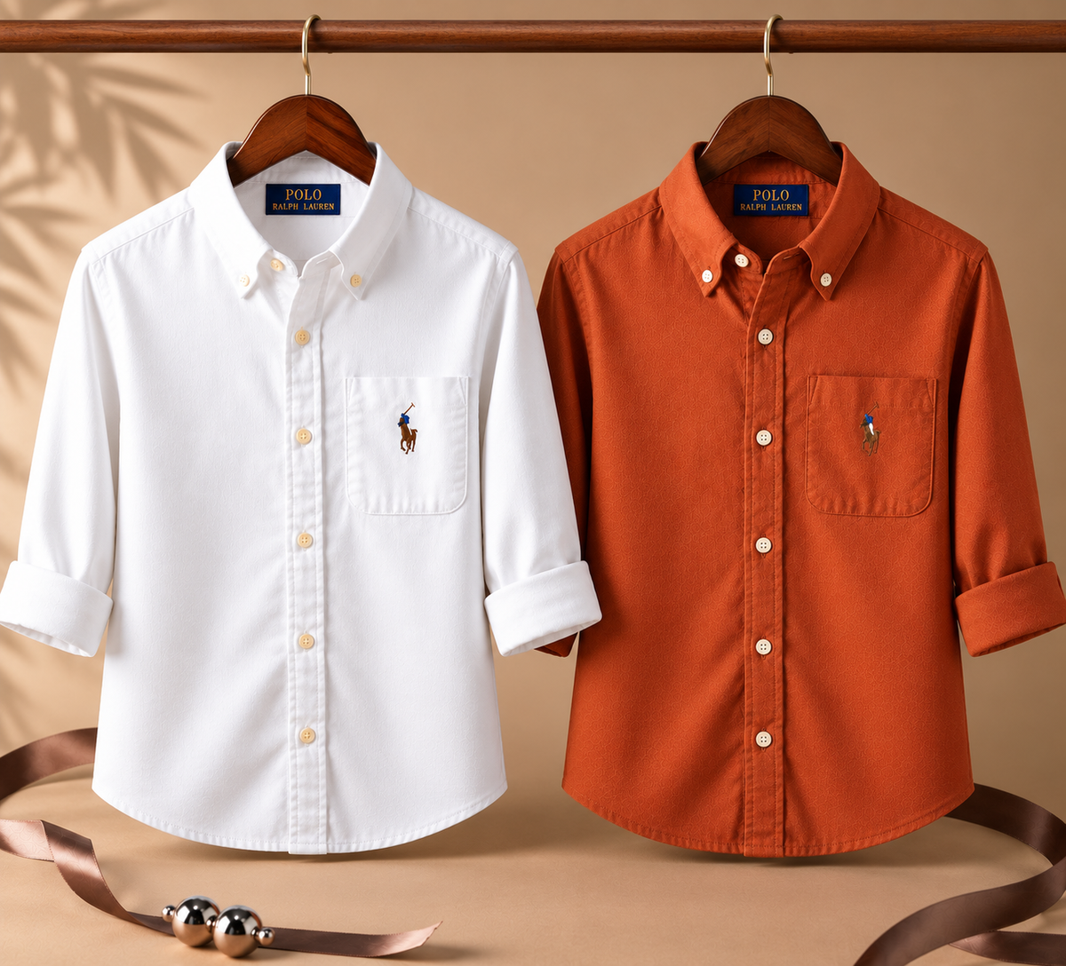 Men RL Polo Linen Cotton Shirts