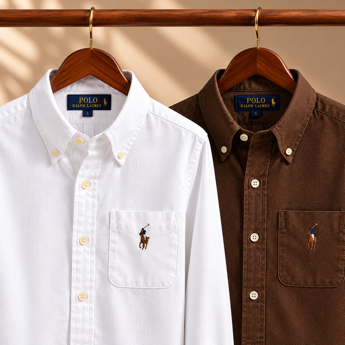 Men RL Polo Linen Cotton Shirts