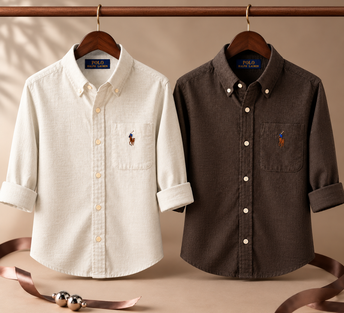Men RL Polo Linen Cotton Shirts